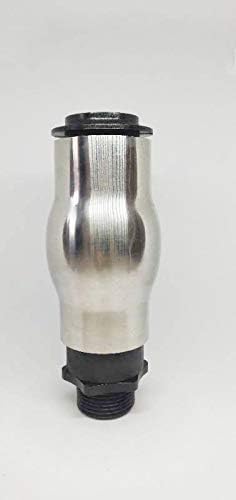 1" DN25 Stainless Steel Frothy Fountain Nozzle, Display Frothy Jet Fountain Nozzle fit for Garden Pond, Landscaping Use, Museum, Library