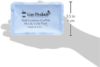 Core Products Soft Comfort CorPak – Reusable Hot & Cold Therapy Pack, Ice Pack for Injuries, No-Frost Compress for Muscle, Back & Joint Pain Relief – 3" x 5", Made in USA