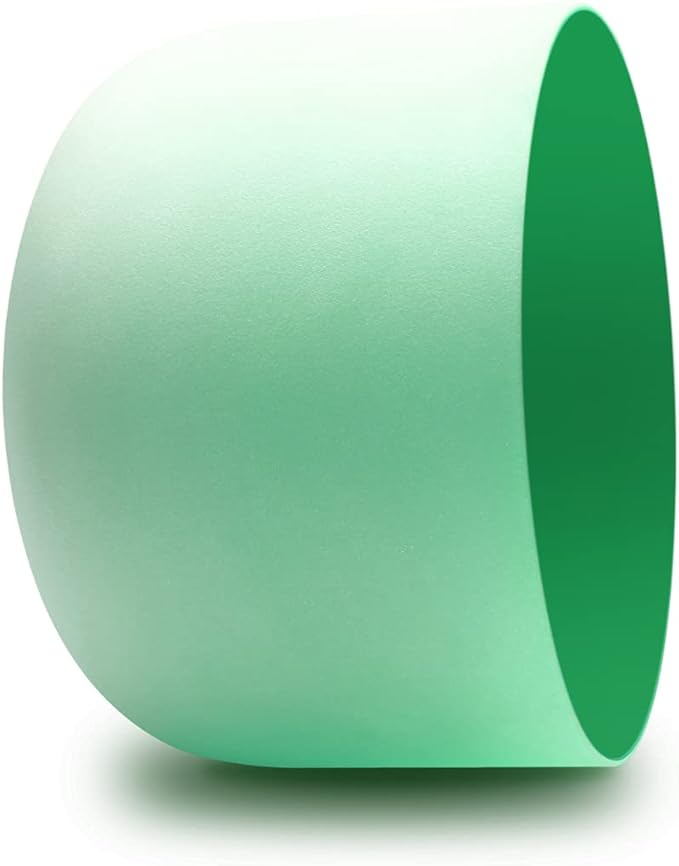 FMTY 10inch Crystal Singing Bowls set prefect pitch(±10HZ) Yellow(Solar plexus)+ Green(Heart) with Soft Carrying Bag Sound Bowls Chakra Bowl