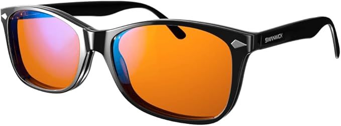 CLASSIC DAY & NIGHT MAGNETIC SNAP-ON SET - Premium Blue Light Blocking Glasses, Clear Lens, Block Blue Light from Gaming PC, Smartphone w/FREE $497 Training Course (Black, Regular)