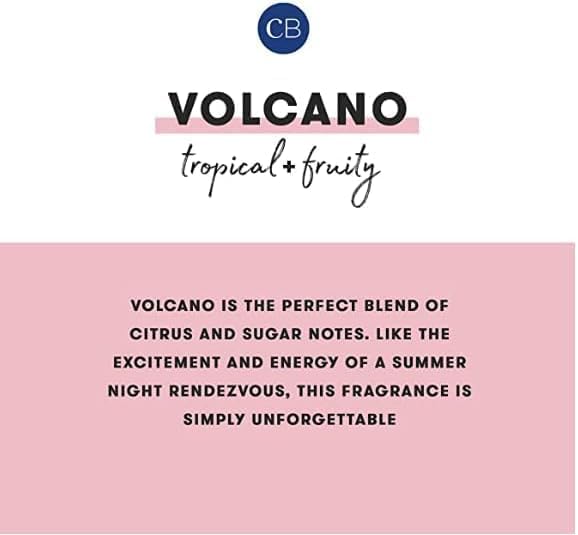 Capri Blue - Modern Marble Jar Candles - Luxury Candle for Home Scented - Soy Candle Blend - Long Lasting Candles - Volcano Scented (19 oz)