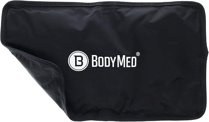 BodyMed Reusable Gel Ice Pack Cold Compress for Back, Shoulder, Neck, & Knee - Professional Grade Cold Therapy for Injuries, Aches, Swelling, Bruises, Sprains - 12 in. x 7 in. (Half)