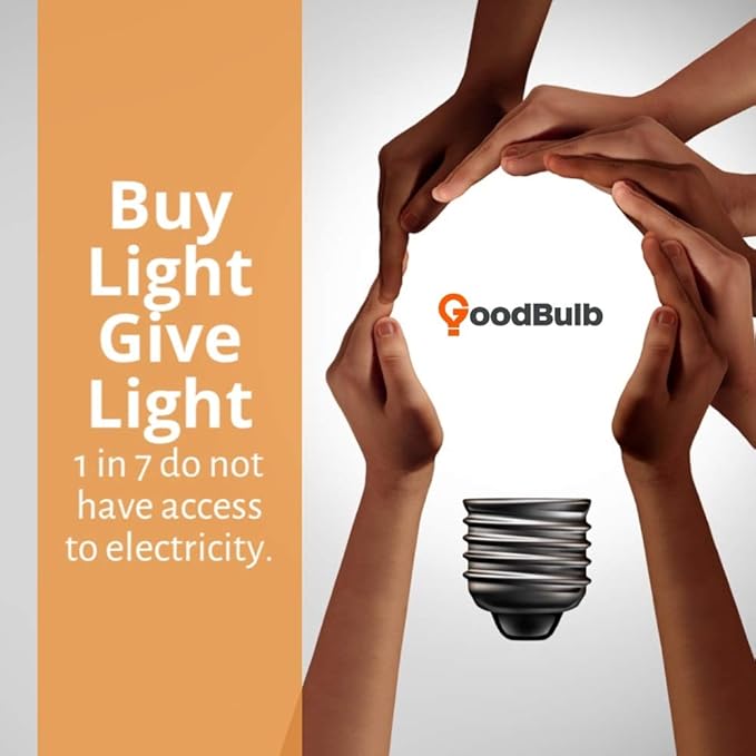 GoodBulb LED Light Bulbs | 10 Watt (60 Watt Equivalent) | Daylight Color 5000K | 25,000 Hours | Non-dimming | E26 Base | A19 Shape | Standard Household Bulb | Pack of 6 Bulbs