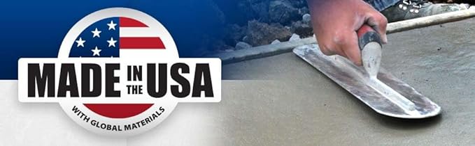 Marshalltown Fully Rounded Finishing Trowels, 76mm Width, 457mm Length, Blue Steel, DuraCork Handle, Made in The USA, MXS75BFRDC