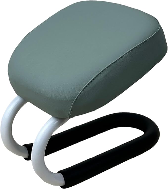 1 Kneeling Meditation Bench, Ergonomic Meditation Stool with Anti-Slip Pad, Metal Frame & PU Leather Sponge pad, Portable for Stretching Exercise, Mindfulness, Adults, Light Turquoise