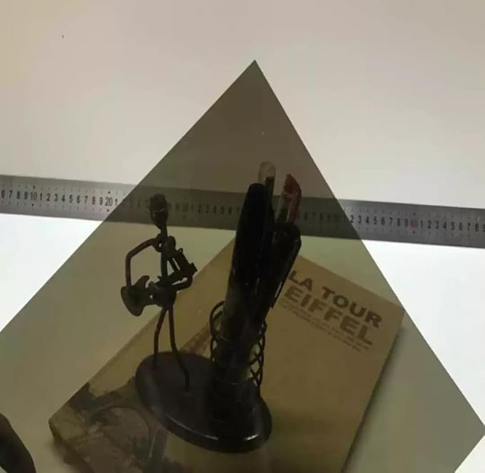 10 Pack Gel Filter Transparency Color Film Plastic Sheets Colored Overlays Correction Gels Light Filter for Lamp, Headlight, Photo Studio Strobe, LED, Headlight Film (Tea Black)