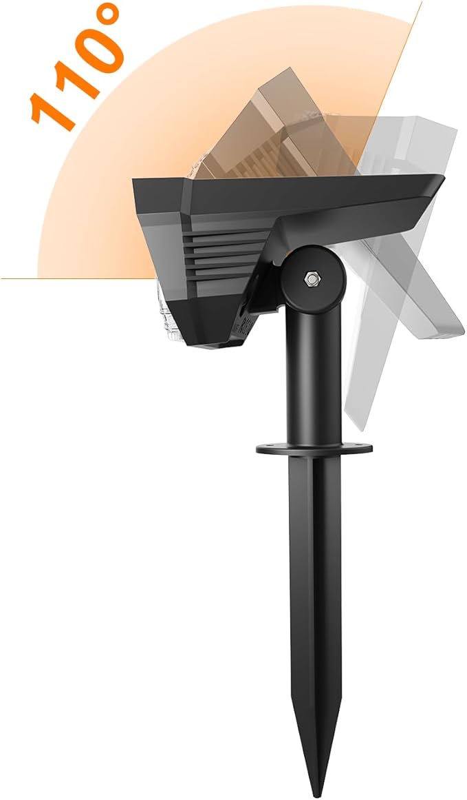 6 Pack Solar Powered Outdoor Spot Lights Outside Landscape Waterproof 24 LEDs Spotlights Dusk to Dawn for House Yard Tree, Plants, Outside, Patio, Garden, Statues, Superior Accent Lighting, 3 Modes