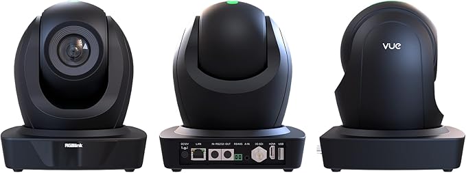 RGBlink 20X vue PTZ Camera, Live Streaming Cameras with 3G-SDI HDMI USB IP Video Output PoE Supports True to Life Colors Ideal for OBS Worship Confernce Broadcast Event etc