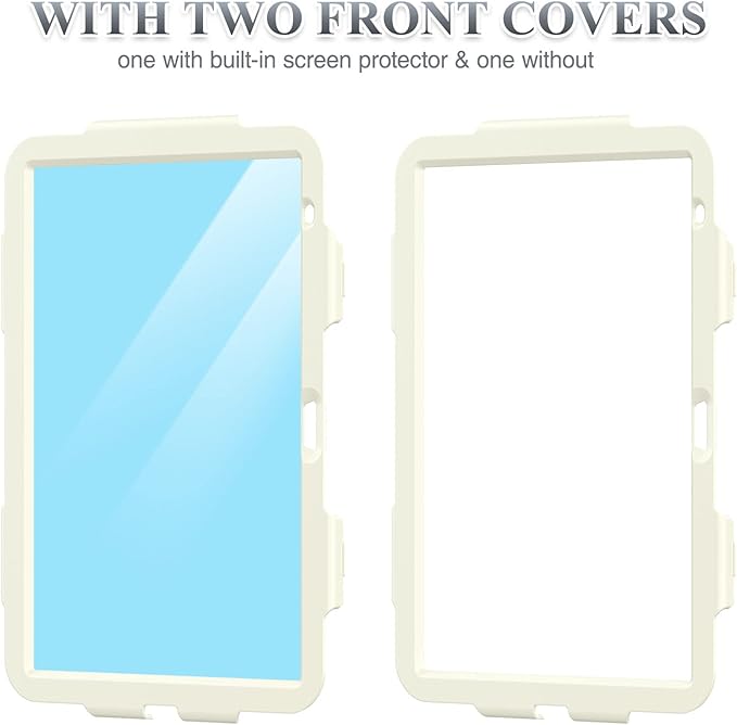 SEYMAC stock Case for iPad (A16) 11th/10th Generation 11''/10.9'' 2025/2022, Full-Body Drop Protection Case with Screen Protector &360° Rotate Hand Strap/Stand, Yellowish+Pink