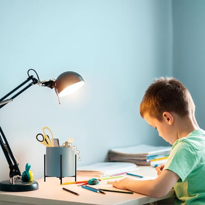 Blue Pen cup,Pencil Holders & Pen Holders Desk Accessories for Women Desk