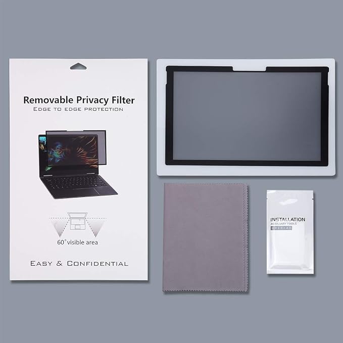 FILMEXT for Microsoft Surface Pro 7 Plus/7/6/5/4/3 Fully Removable Privacy Screen Protector Filter, Anti-Spy Anti-Glare Feature Makes (for Surface Pro 7+/7/6/5/4 Privacy Screen Protector)