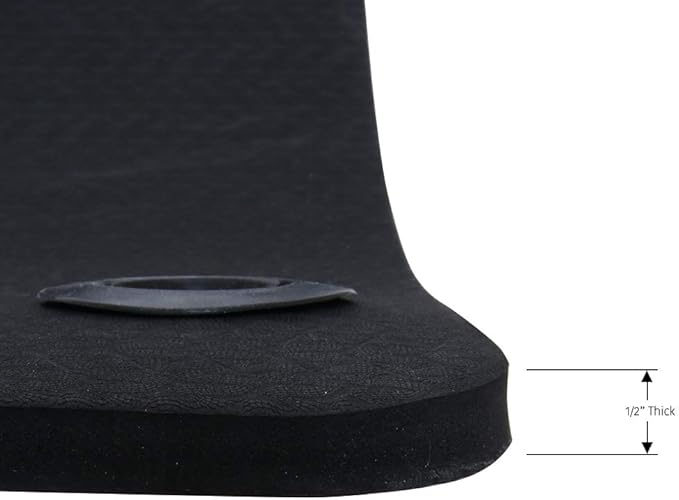 Body Sport TPE Personal Exercise Mat, Exercise Equipment for Yoga, Pilates, and Fitness Routines, Black