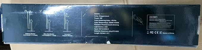 Quntis Computer Monitor Light, Screen Light Bar No Glare, 20.4'' Monitor Lamp with Auto-Dimming, Adjustable Brightness and Color Temperature, USB Reading LED Monitor Light for Desk/Home/Office