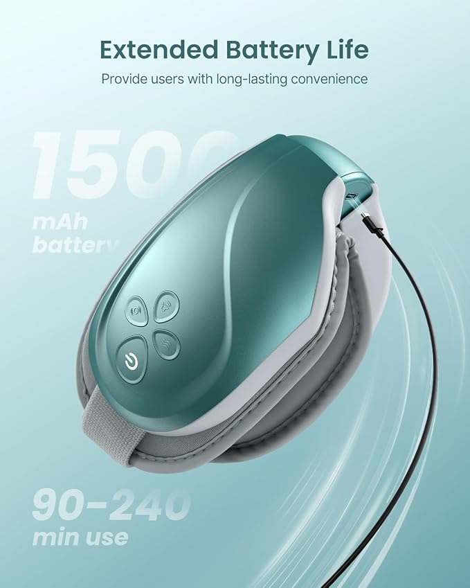 RENPHO Eyeris 2 Eye Massager with Heat and Cooling, Christmas Birthday Gifts for Mom Dad Women Men Heated Eye Mask for Reduce Strain Improve Sleep