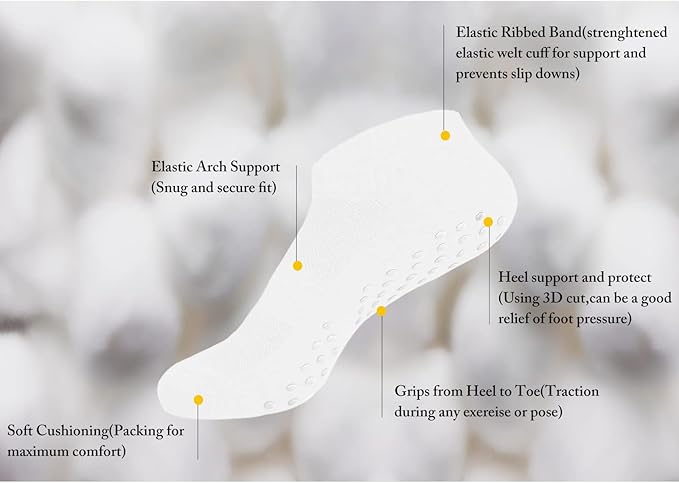 DIBAOLONG Womens & Mens Low Cut Socks, 6-Pair Ankle No Show Athletic Short Cotton Socks