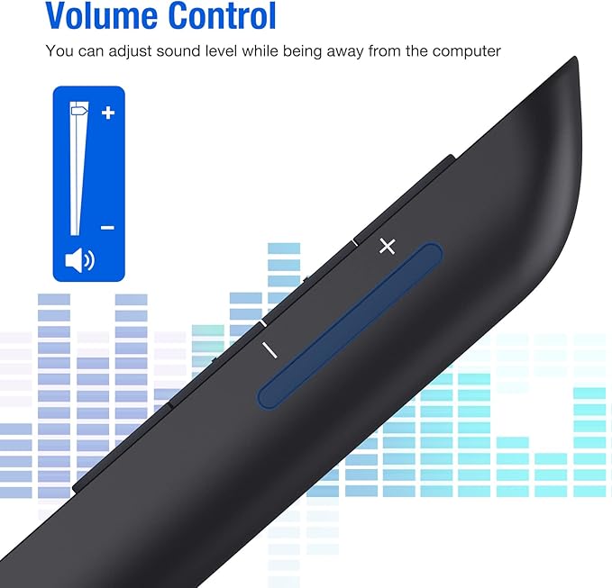 Presentation Clicker Compatible with Bluetooth and RF 2.4GHz Dual Modes Red Light, Wireless Presenter Remote Control for Powerpoint Presentations Pointer Slide Clicker for Mac Computer Powered by AAA