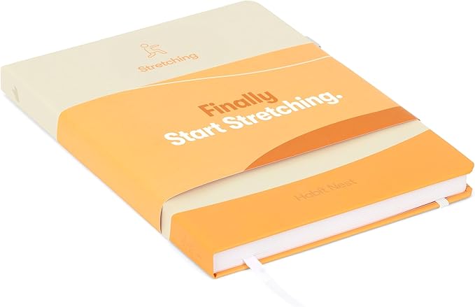 The Stretching Sidekick Journal by Habit Nest. Guided Stretching Routines to Keep You Flexible, Energized, and Live Comfortably. 66 Stretching Routines that only take 15-20 mins a day. Turn Motivation