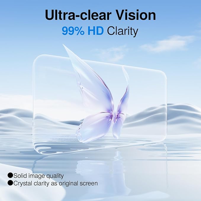 SMARTDEVIL 3 Pack Screen Protector for iPhone 16 Pro, Bubble-and-Dust-Free Box, HD Tempered Glass, Military Grade Shatterproof & Ultra Durable, Easy Installation