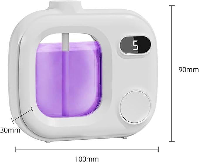 Mini Aromatherapy Diffuser - Cute and Compact Ultrasonic Essential Oil Diffuser with 5 Mist Levels for Home Office Car and Hotel Cordless Air Fragrance Machine for Large Rooms and Bathrooms