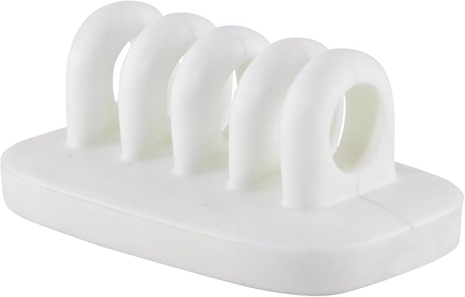 Cable Clip Holder Weighted Desktop Cord Management Fixture (White)