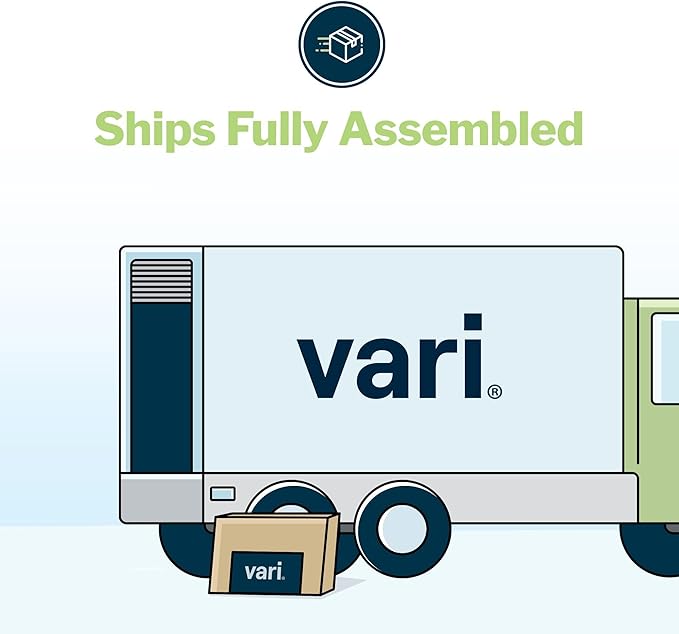 Vari Varidesk Pro Plus 36 Standing Desk Converter for Home Office – 11 Height Settings + Spring-Loader Lift, 2 Tier Design with Keyboard Tray, Fits Tables 26.5" Deep – Fully Assembled (Espresso)