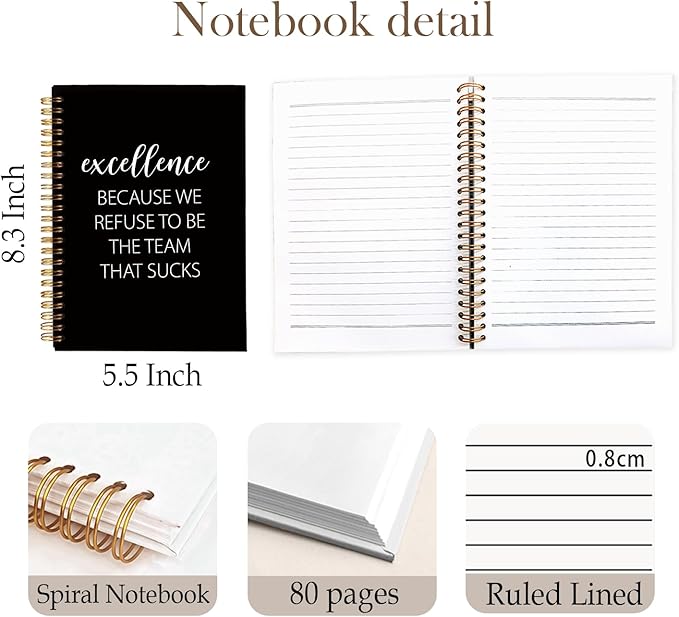 Team Notebook, Team Gifts for Employees Coworkers, Gifts for Team Members at Work, Team Appreciation Gifts, Teamwork Gifts, 5.5x8.3 Inch
