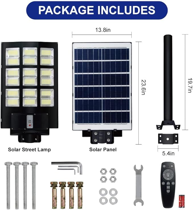 TINSUM Solar Lights Outdoor Motion Sensor,4200W Dusk to Dawn Solar Street Lights Super Bright 7000K Flood Lights IP66 Waterproof Solar Powered for Parking Lot, Street, Yard