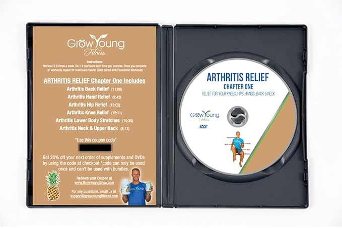 Grow Young Fitness Chapter One Exercise DVDs for Seniors - Low Impact Workouts from Home - Simple, Safe, Effective Workout DVD for Elderly