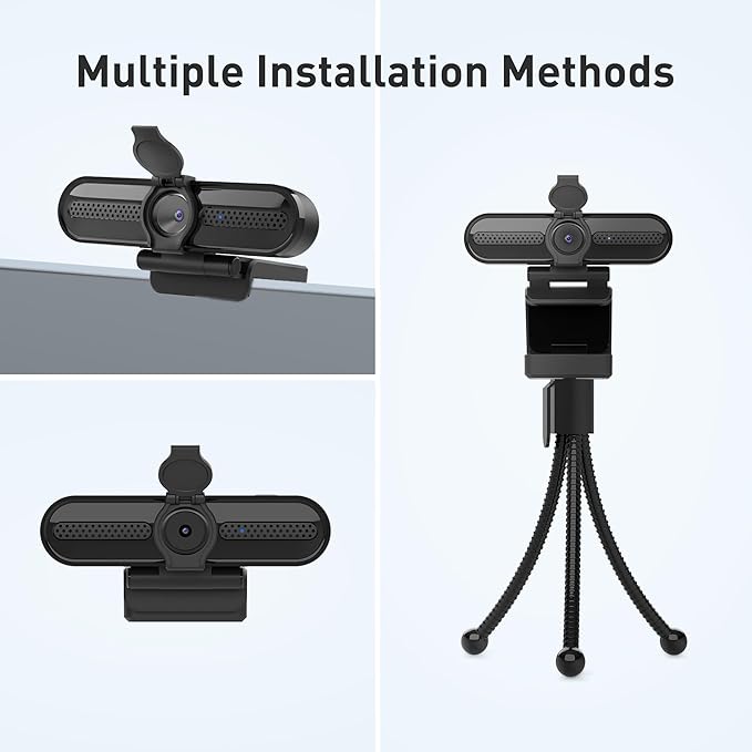 saylas 2K Webcam with Microphone, FHD Streaming Camera with 2K/30fps, 1080P/60fps, Privacy Cover, Plug & Play USB Web Cam, Autofocus, Webcam for PC, Computer Web Camera for Laptop, Desktop, Mac, Zoom
