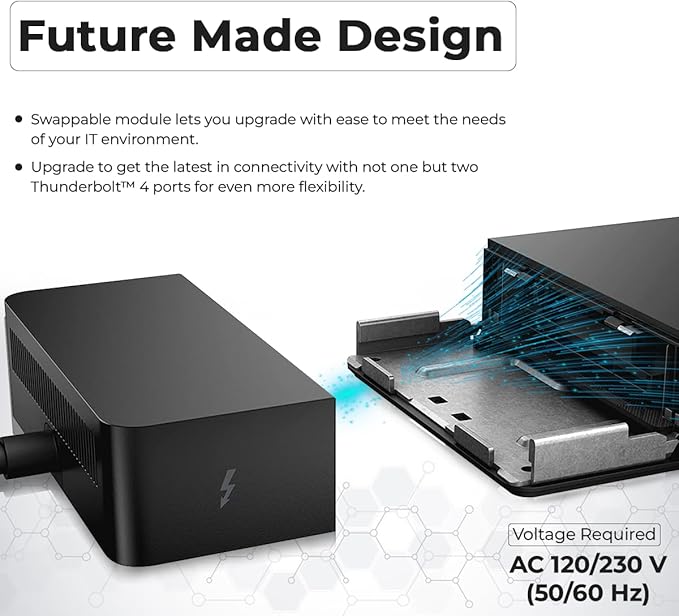 WD22TB4 Dell Docking Station Thunderbolt 4 Dock, 180W AC Adapter, HDMI Cable, DisplayPort Cable, USB-C Cable, Dell Docking Station (Renewed)
