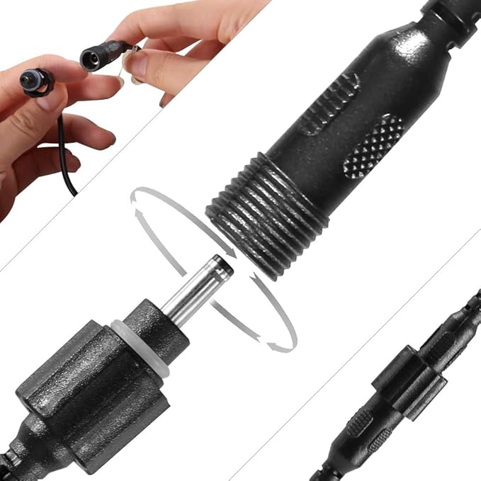 2-in-1 Splitter for Landscape Lighting Garden Path Lights, Connect Two Row Lights to One Adapter