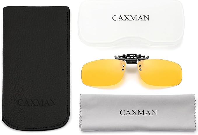 Polarized Clip-on Flip Up Metal Clip Rimless Sunglasses for Prescription Glasses