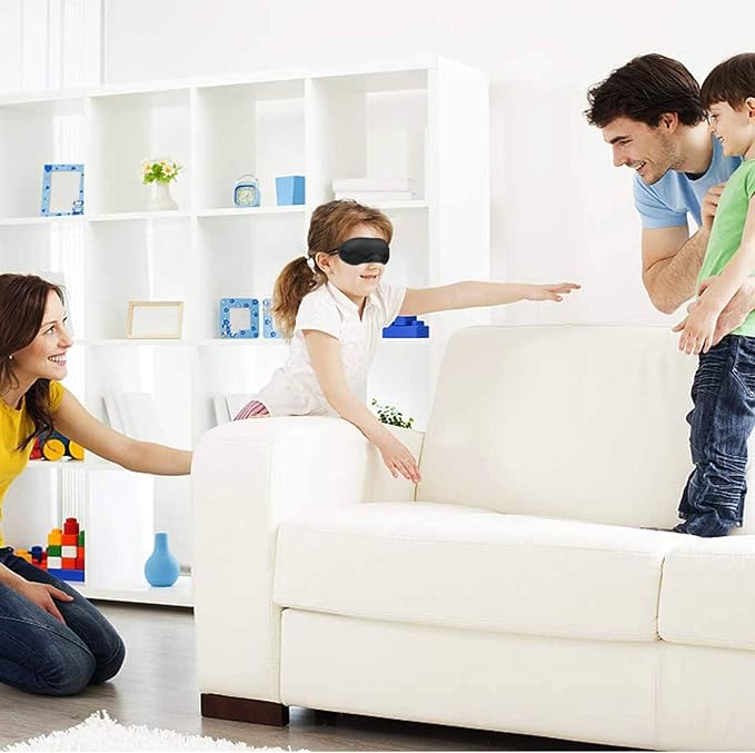 200 Pcs Eye Mask Sleep Blindfold with Nose Pad and Elastic Strap for Travel Sleep, Game Sleeping, Black