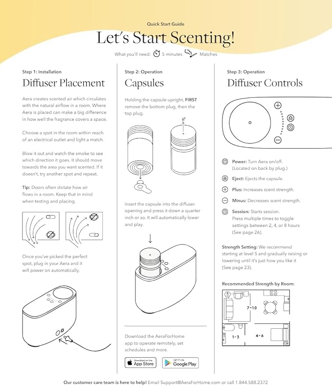 Aera Smart Home Fragrance Diffuser and Moondance Scent Refill Bundle - Alexa Compatible, Hypoallergenic, Family and Pet Safe, App Controlled