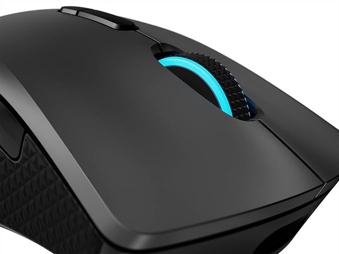 Lenovo Legion M600 RGB Wireless Gaming Mouse – 16,000 DPI, 9 Programmable Buttons, 200-Hour Battery Life, 50-Million Clicks Durability – Ambidextrous Computer Mouse (Black)