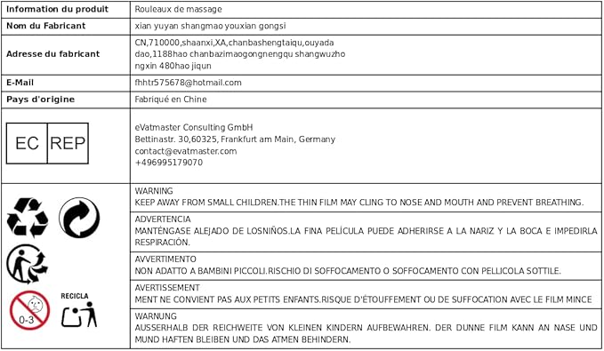 Massage Roller Sticks Handheld Ergonomic Grip Multipurpose Massage Tool Muscle Relaxation for Workout Home Use, Blue