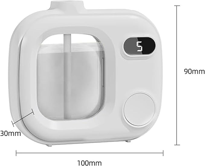 Cute Mini Aromatherapy Diffuser - Ultrasonic Essential Oil Difusor with 5 Mist Levels Smart Scented Cordless Air Fragrance Machine for Home Office Bathroom Hotel and Car White Tea