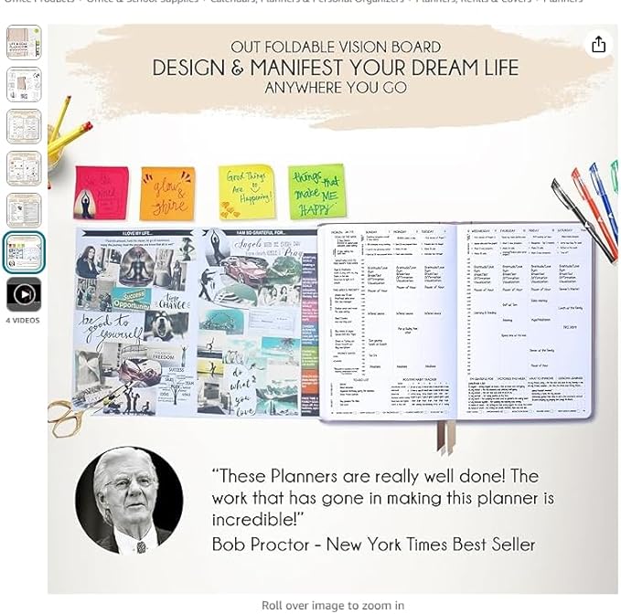 Life Mastery Planner - A 12 Month Journey to Crush Your Goals, Increase Productivity, Passion, Success & Happiness - Weekly & Monthly Life Planner, Habit-Tracker, Gratitude Journal & Organizer