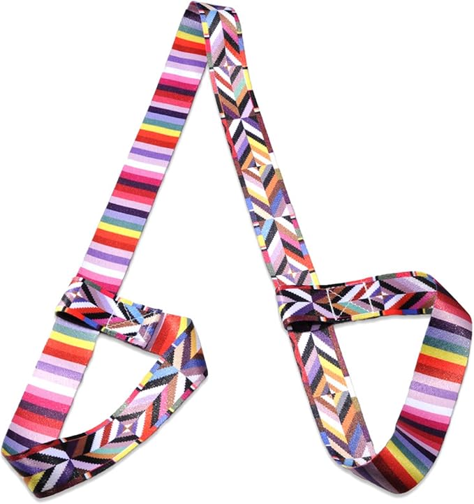 Yoga Mat Carrier Strap, Adjustable Thick Straps Sling for Carrying Large Mats, Stretching Ban
