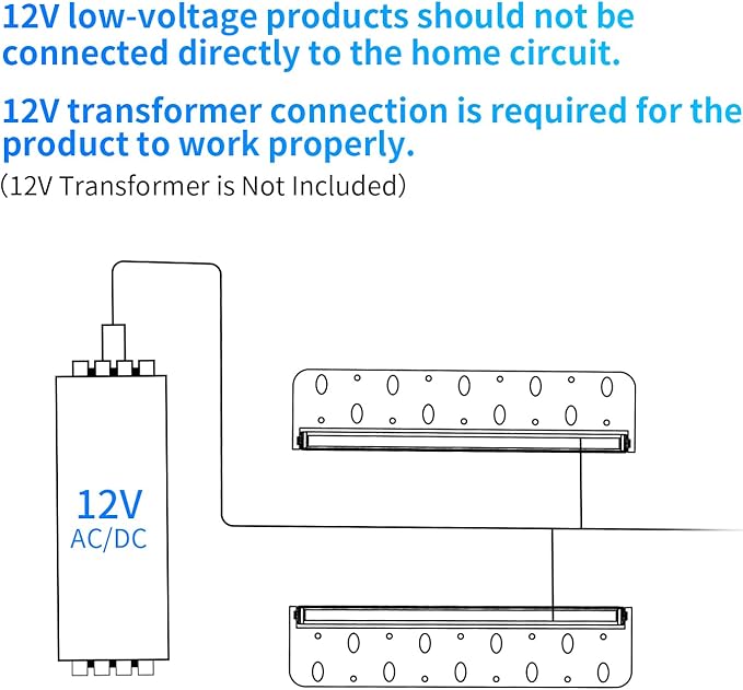 4-Packs 5W 12inch LED Hardscape Paver Lighting,12V AC/DC Low Voltage Retaining Wall Lights,LED Landscape Lighting,5000K Daylight White Outdoor Step Light,50,000 Hours Lifespan