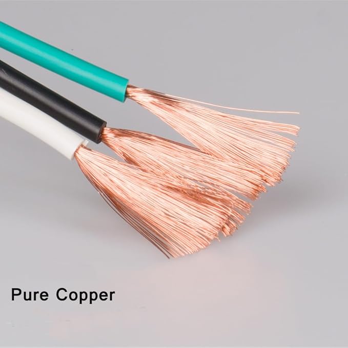 50FT 14 Gauge Outdoor Power Extension Cord,Seven Outlet Cable.Multiple Evenly-Spaced Plug Ideal for Landscaping Light,Stage Backlines,Holiday Decoration and Christmas,ETL Listed