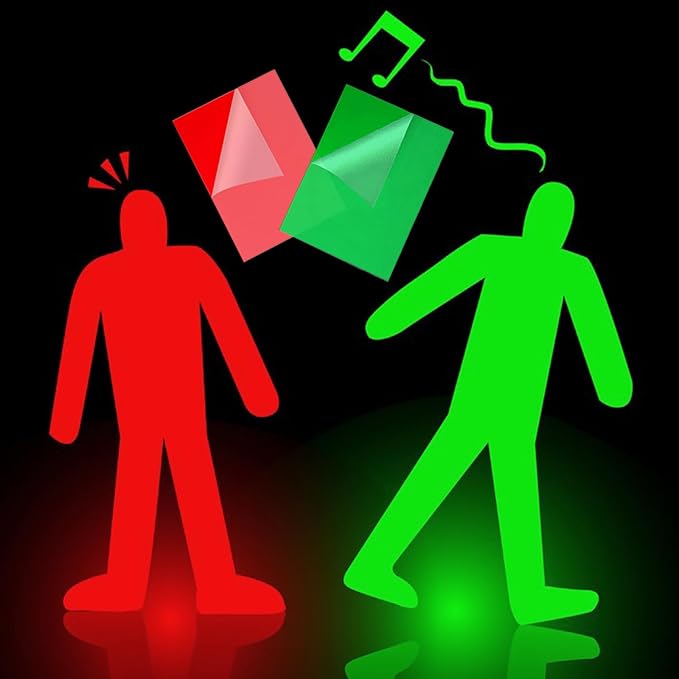 (10 Pcs) Christmas Gel Light Filter, Red and Green Transparent Color Lighting Gel Filter Correction Plastic Sheets 8.5 x 11 Inch for Film, Video, Photo, Stage (Christmas)