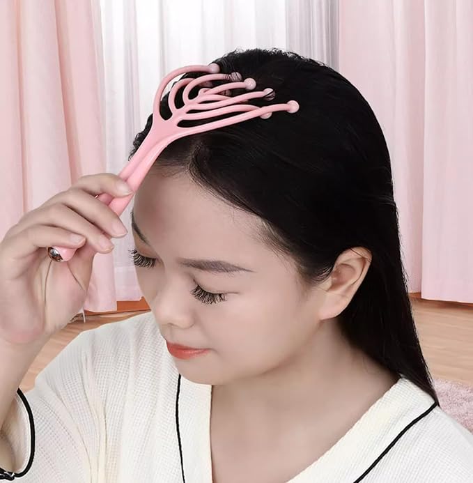 5-in-1 Leg Roller, Massage Roller for Legs, Muscle Roller Stick Trigger Point Muscle Roller (9 Rolls), Dual-Side Finger Massager, Hand-Held Roller, Head Massager, Scalp Massager, 2 Spiky Hand Balls.