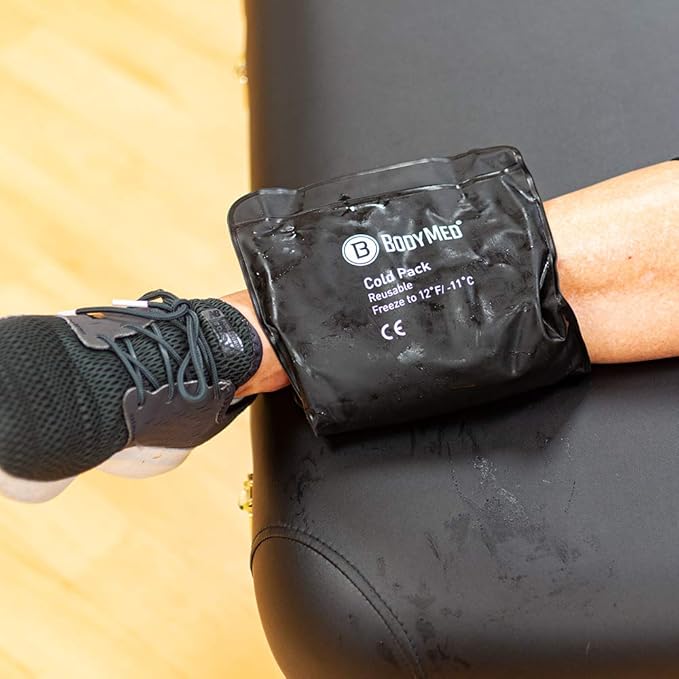 BodyMed Heavy Duty Reusable Urethane Ice Pack for Knee, Arm, Elbow, Shoulder, Back - Professional Grade Cold Therapy for Injuries, Aches, Swelling, Bruises, Sprains - 12 in. x 7 in. (Half)