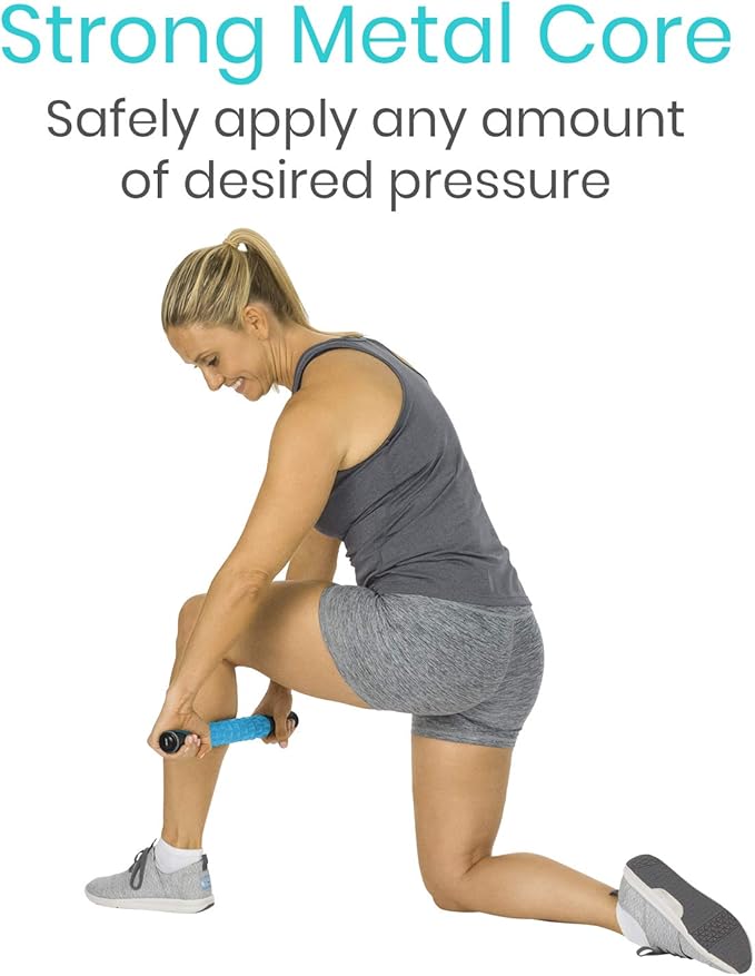 Vive Massage Stick Roller for Muscle, Back, Legs - Deep Tissue Body Fascia Massager for Hamstring, Calf, Neck Pain, Trigger Point, Exercise -Rolling Relief Tool for Physical Therapy, Recovery