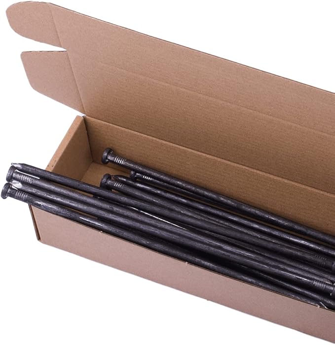 Metal Landscape Edging Anchoring Spikes, 50PCS 10 Inch Landscape Paver Edging Anchoring Spikes for Artificial Turf, Weed Barrier, Tent Spikes, Camping (50)