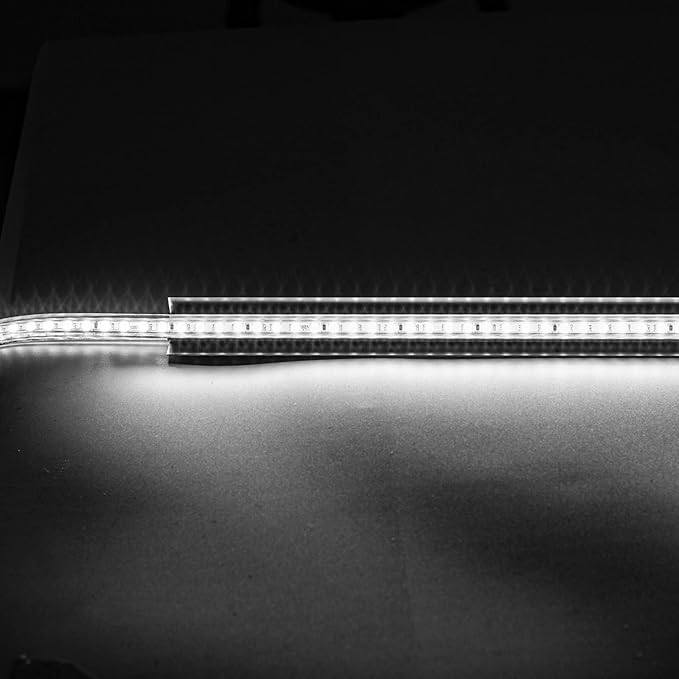 Shine Decor 3.3FT/1M Aluminum Channel Track 8pcs ProSelect Lite & Eco Single White Strip Light, 0.45inch Wide V Shape Wall Corner Lighting Strips (6x10mm or Similar Sizes) Holder Mounting Bracket