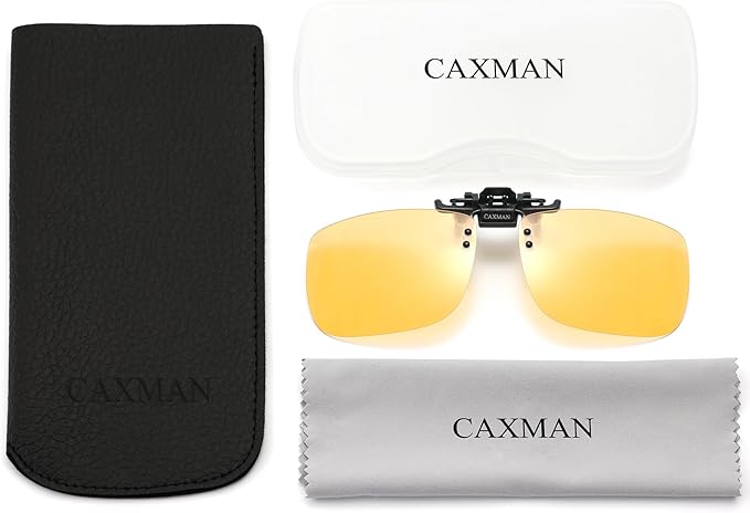 Polarized Clip-on Flip Up Metal Clip Rimless Sunglasses for Prescription Glasses