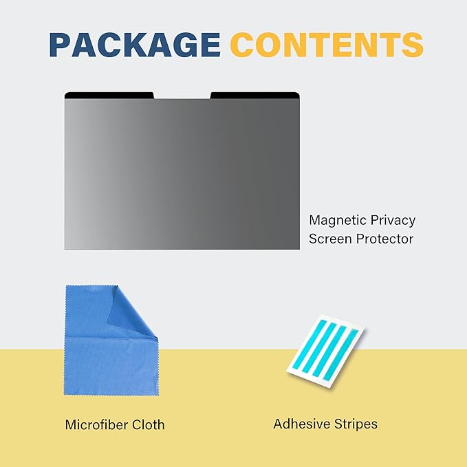 SenseAGE Magnetic Privacy Screen Protector for Surface Laptop 13.5 inch (6/5/4/3/2/1), Easy On/Off Privacy Filter, Anti Blue Light Glare, Notebook Privacy Screen Filter, Compatible with Surface Laptop 13.5"