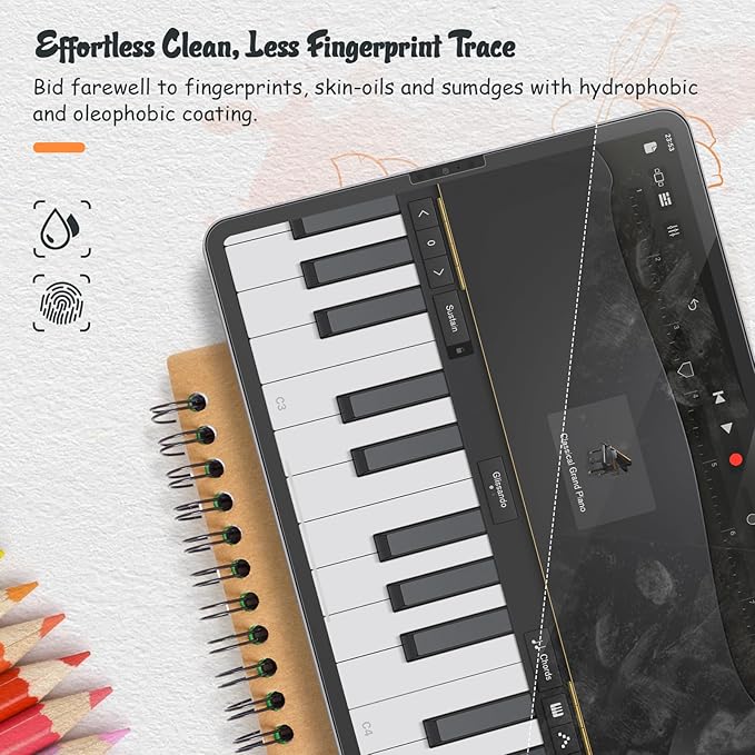 KCT 2 Pack Paperfeel Screen Protector Compatible with iPad Pro 11 Inch (2022&2021&2020&2018) / iPad Air 5th&4th (10.9 inch, 2022&2020) Matte for Drawing, Anti Glare and Easy Installation